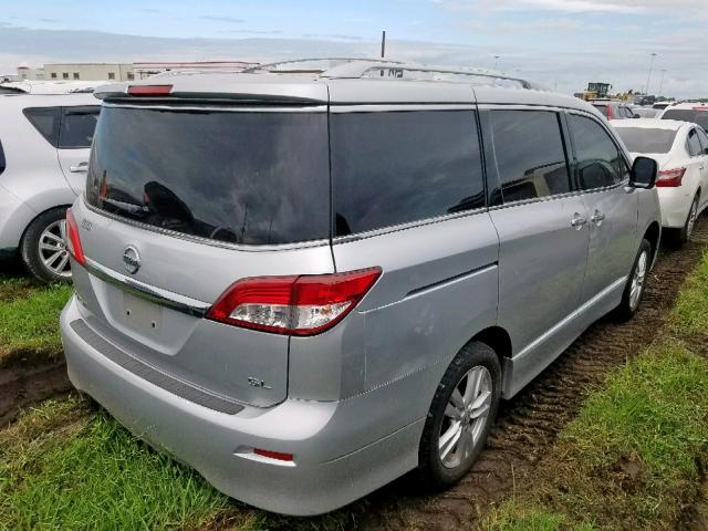 JN8AE2KP7B9004125 - 2011 NISSAN QUEST S SILVER photo 4