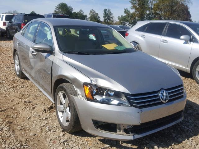 1VWBH7A3XCC069216 - 2012 VOLKSWAGEN PASSAT SE SILVER photo 1