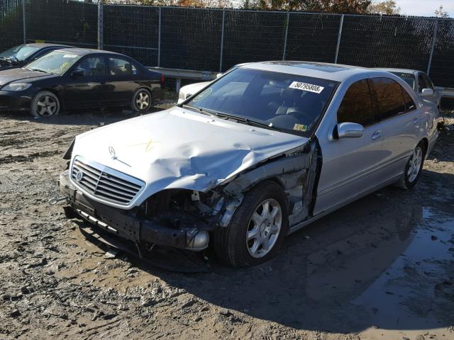 WDBNG70J91A142666 - 2001 MERCEDES-BENZ S 430 SILVER photo 2
