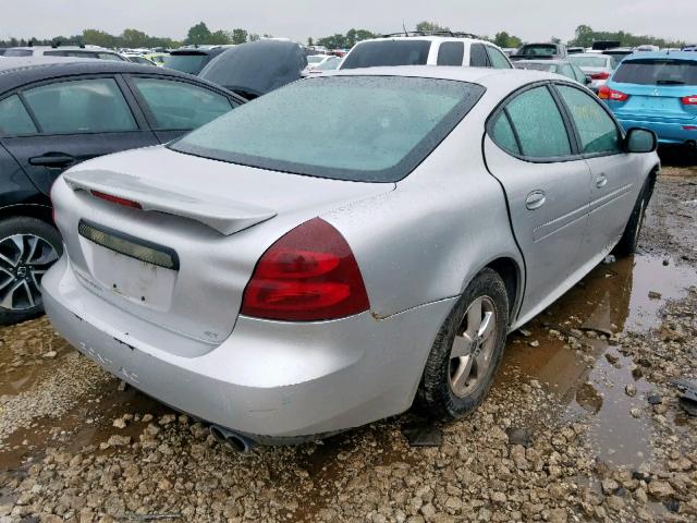 2G2WS522151145936 - 2005 PONTIAC GRAND PRIX SILVER photo 4
