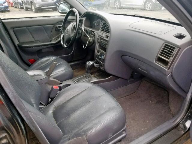 KMHDN55D23U076730 - 2003 HYUNDAI ELANTRA GL BLACK photo 5