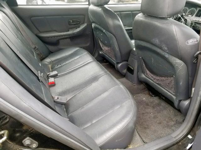 KMHDN55D23U076730 - 2003 HYUNDAI ELANTRA GL BLACK photo 6