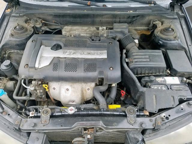 KMHDN55D23U076730 - 2003 HYUNDAI ELANTRA GL BLACK photo 7