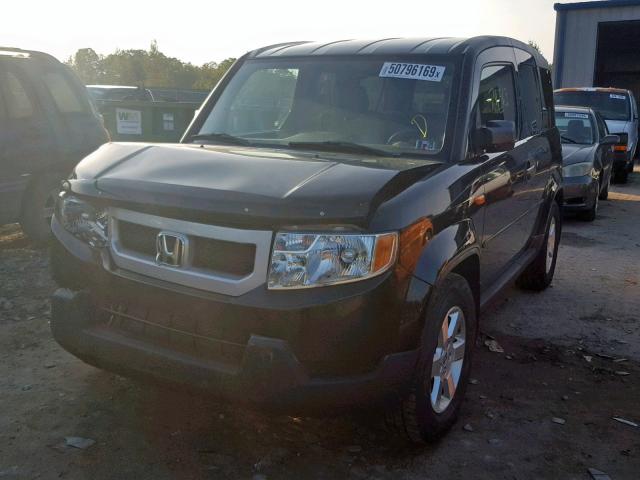 5J6YH28759L000770 - 2009 HONDA ELEMENT EX BLACK photo 2