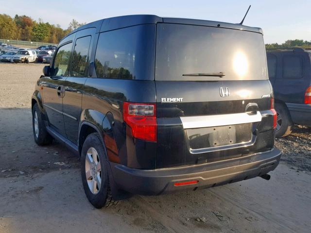 5J6YH28759L000770 - 2009 HONDA ELEMENT EX BLACK photo 3