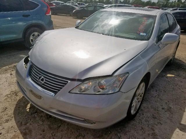 JTHBJ46G872133460 - 2007 LEXUS ES 350 SILVER photo 2