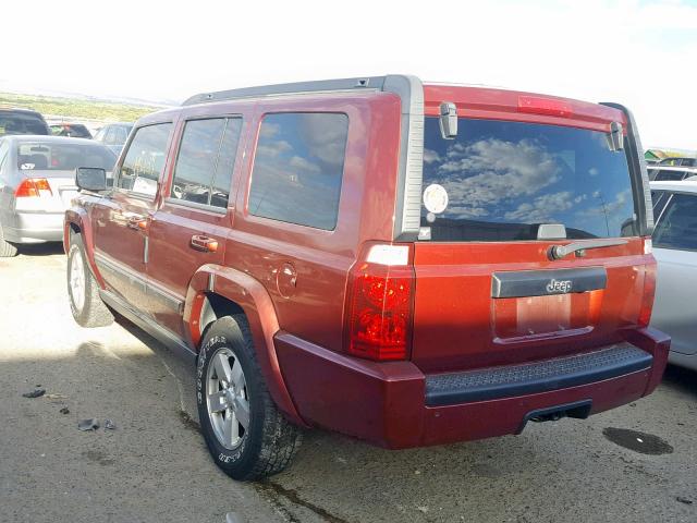1J8HH48K48C105507 - 2008 JEEP COMMANDER წითელი ფოტო 3