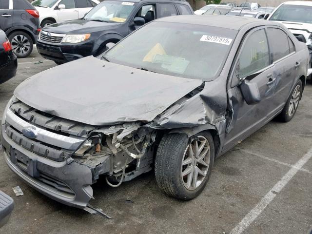 3FAHP0CG5AR236738 - 2010 FORD FUSION SEL GRAY photo 2