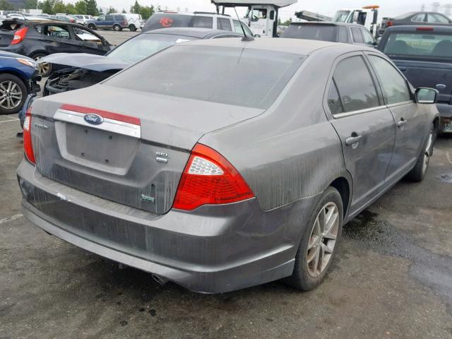 3FAHP0CG5AR236738 - 2010 FORD FUSION SEL GRAY photo 4