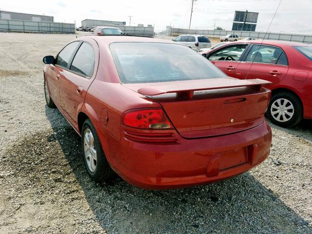 1B3EL46R92N353760 - 2002 DODGE STRATUS SE RED photo 3