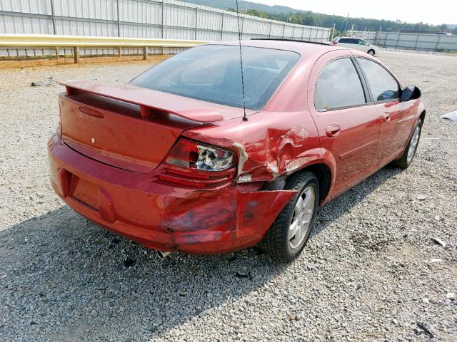 1B3EL46R92N353760 - 2002 DODGE STRATUS SE RED photo 4