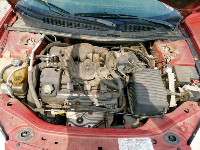 1B3EL46R92N353760 - 2002 DODGE STRATUS SE RED photo 7