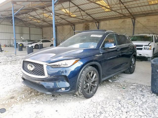 3PCAJ5M11KF102865 - 2019 INFINITI QX50 ESSEN BLUE photo 2