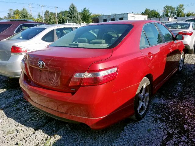 4T1BE46K57U067377 - 2007 TOYOTA CAMRY NEW RED photo 4