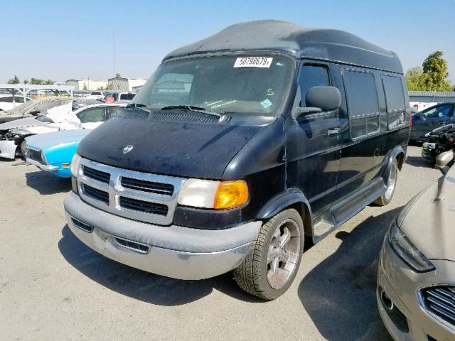 2B6HB11Y8XK585060 - 1999 DODGE RAM VAN B1 BLACK photo 2