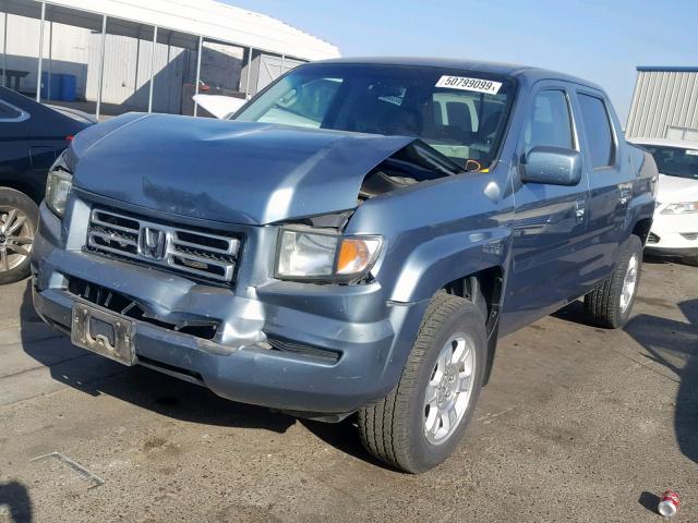 2HJYK16458H518511 - 2008 HONDA RIDGELINE BLUE photo 2