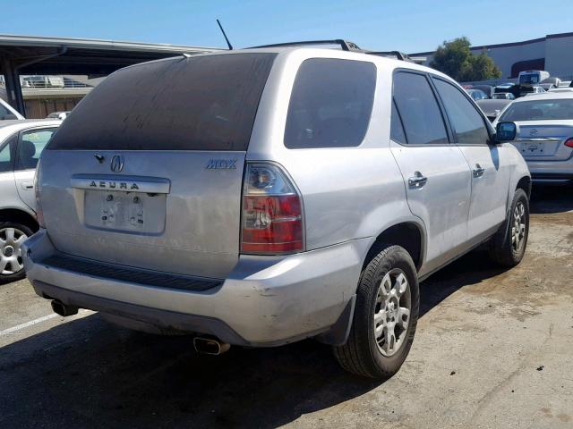 2HNYD188X4H550793 - 2004 ACURA MDX TOURIN SILVER photo 4