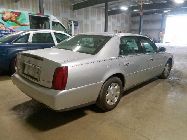 1G6KD57Y72U165967 - 2002 CADILLAC DEVILLE SILVER photo 4