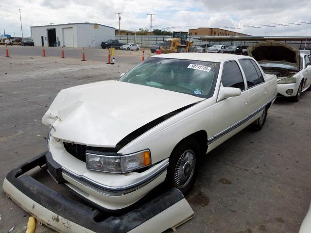 1G6KD52B2SU249553 - 1995 CADILLAC DEVILLE CREAM photo 2