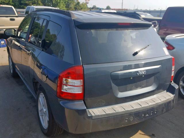 1J8FT47W77D158480 - 2007 JEEP COMPASS BLUE photo 3