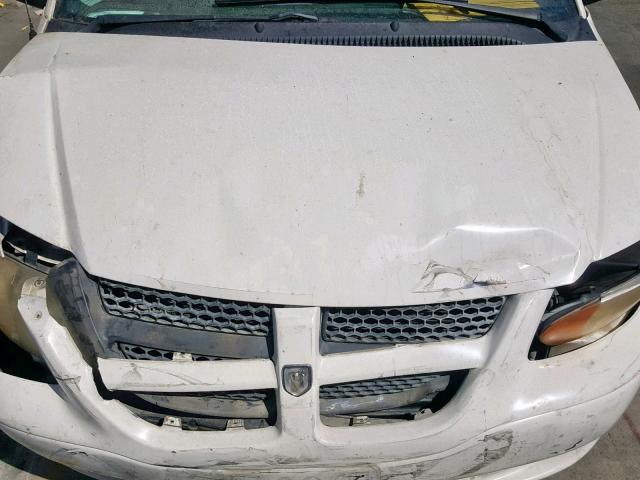 1B4GP45G21B112163 - 2001 DODGE CARAVAN SP WHITE photo 7