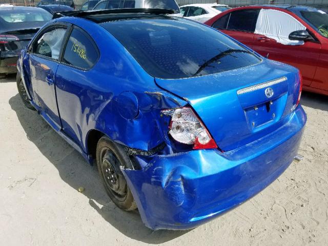 JTKDE167960135878 - 2006 TOYOTA SCION TC ლურჯი ფოტო 3