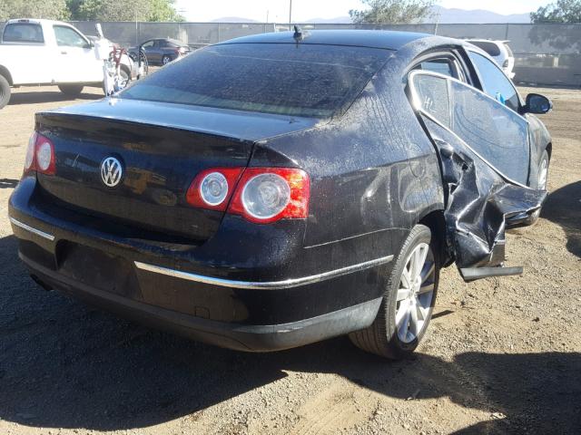 WVWJM7AN2AE070650 - 2010 VOLKSWAGEN PASSAT KOM BLACK photo 4