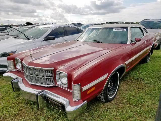 5G21H177403 - 1975 FORD ELITE RED photo 2