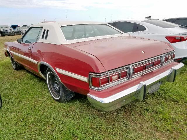 5G21H177403 - 1975 FORD ELITE RED photo 3