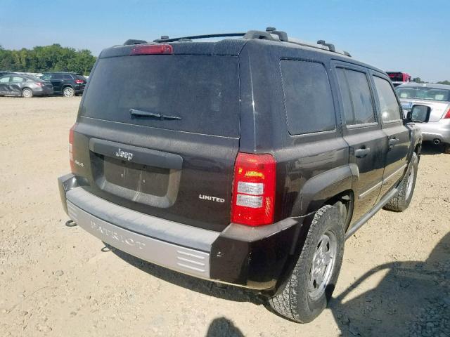 1J8FF48B49D130125 - 2009 JEEP PATRIOT LI BLACK photo 4