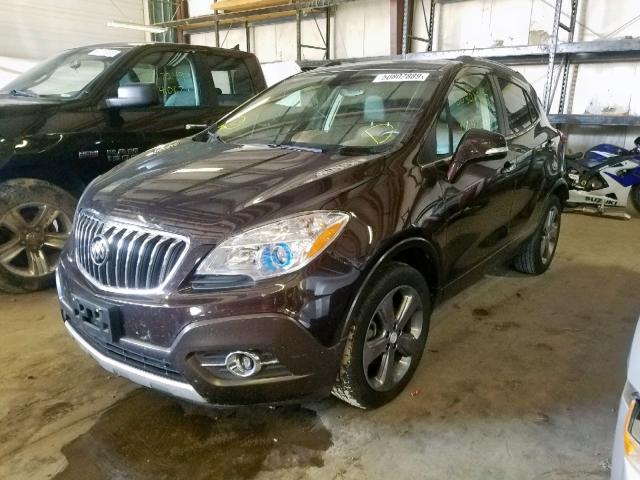 KL4CJCSB9EB542987 - 2014 BUICK ENCORE BROWN photo 2