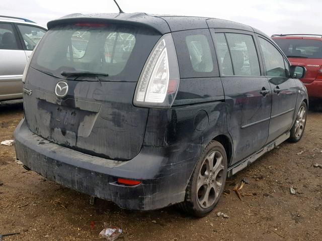 JM1CR29L790338441 - 2009 MAZDA 5 BLACK photo 4