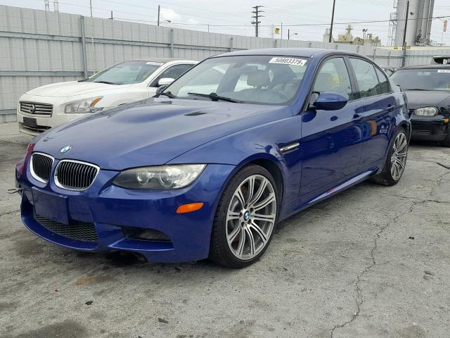 WBSPM93509E201100 - 2009 BMW M3 BLUE photo 2