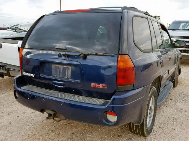 1GKDT13S522240216 - 2002 GMC ENVOY BLUE photo 4