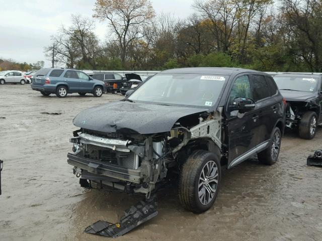 JA4AZ3A33HZ038022 - 2017 MITSUBISHI OUTLANDER BLACK photo 2