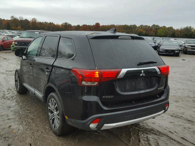 JA4AZ3A33HZ038022 - 2017 MITSUBISHI OUTLANDER BLACK photo 3