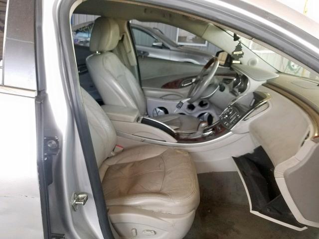 1G4GE5EV8AF223060 - 2010 BUICK LACROSSE C SILVER photo 5