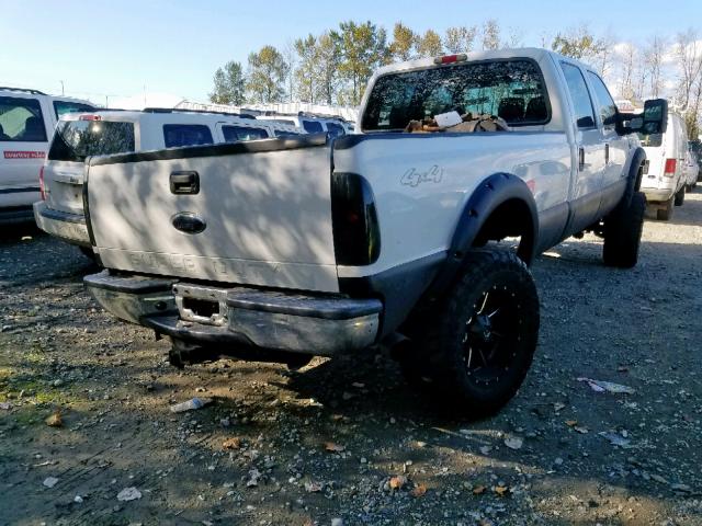 1FTWW31P15EC69219 - 2005 FORD F350 SRW S WHITE photo 4