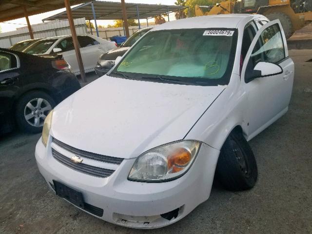 1G1AL58F777356070 - 2007 CHEVROLET COBALT LT WHITE photo 2