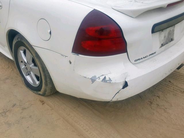 2G2WP552081104831 - 2008 PONTIAC GRAND PRIX WHITE photo 9