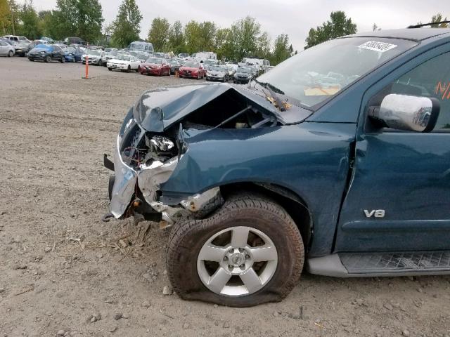 5N1AA08C57N707409 - 2007 NISSAN ARMADA SE BLUE photo 9