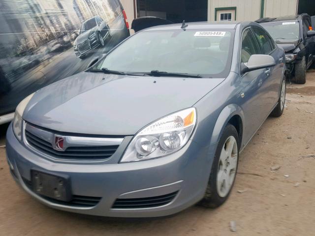 1G8ZS57B79F123191 - 2009 SATURN AURA XE BLUE photo 2