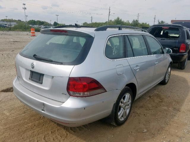 3VWPL7AJ8BM628309 - 2011 VOLKSWAGEN JETTA TDI SILVER photo 4