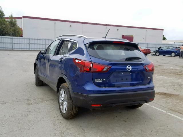 JN1BJ1CP0KW234372 - 2019 NISSAN ROGUE SPOR BLUE photo 3