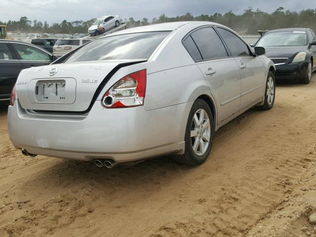 1N4BA41E15C827573 - 2005 NISSAN MAXIMA SE SILVER photo 4