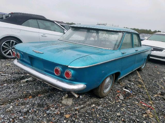 10769W126069 - 1961 CHEVROLET CORVAIR BLUE photo 4