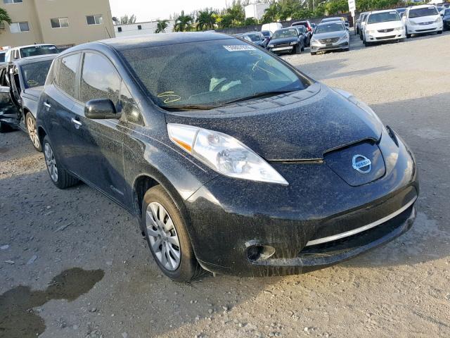 1N4AZ0CP8FC301390 - 2015 NISSAN LEAF S BLACK photo 1