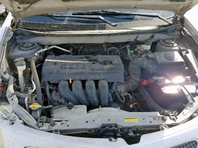 5Y2SL63825Z479318 - 2005 PONTIAC VIBE SILVER photo 7