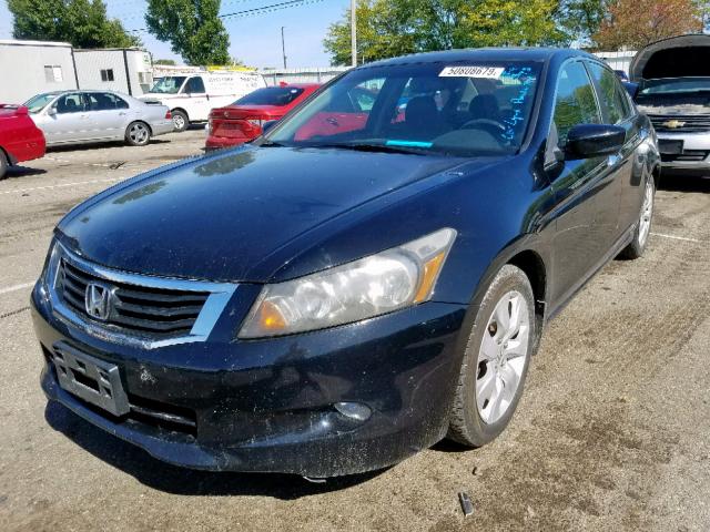 1HGCP36889A048426 - 2009 HONDA ACCORD EXL BLACK photo 2