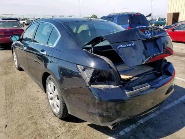 1HGCP36889A048426 - 2009 HONDA ACCORD EXL BLACK photo 3